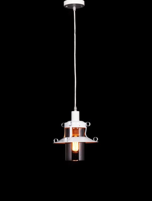 LUMINA DECO LAMPA WISZĄCA INDUSTRIALNA LOFT BIAŁA CAPRI W1