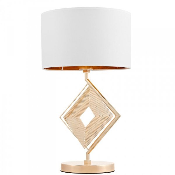 LUMINA DECO GLAMOUR LAMPA NOCNA BIAŁO-ZŁOTA BENARDI