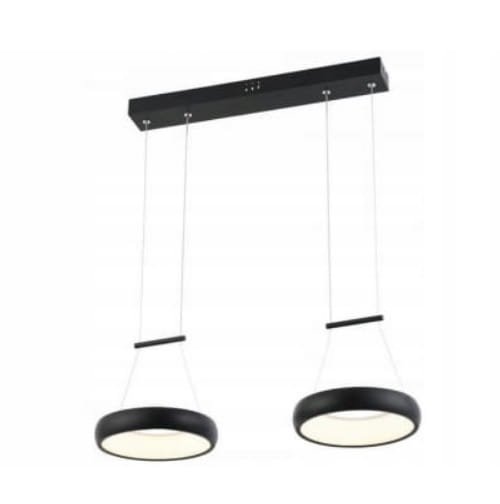 REALITY THEA 338202-33 LAMPA WISZĄCA CZARNA KOŁA LED RINGI OBRĘCZE NAD STÓŁ