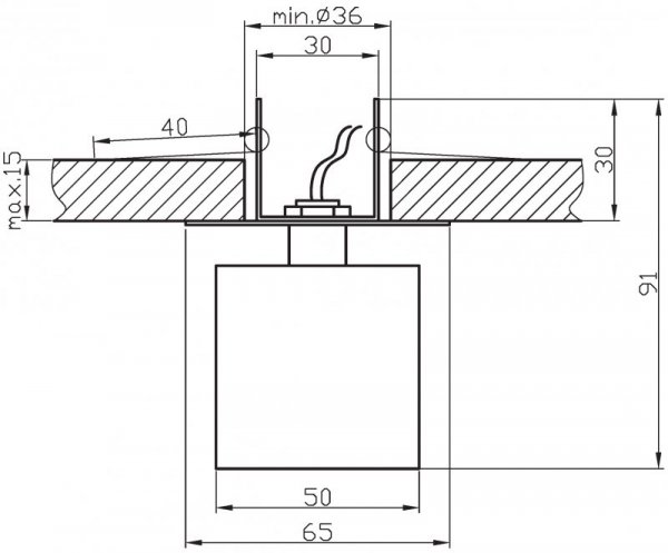 SK-18 GR G4 CHROM OPR. STROP. STAŁA KRYSZTAŁ 20W G4 ZIELONA