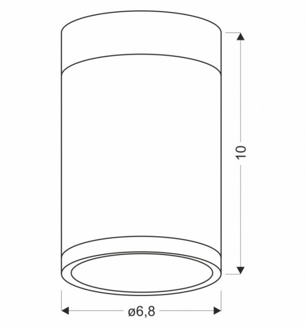 CANDELLUX TUBA LAMPA SUFITOWA 1X15W GU10 6,8/10 SZARY+DREWNO