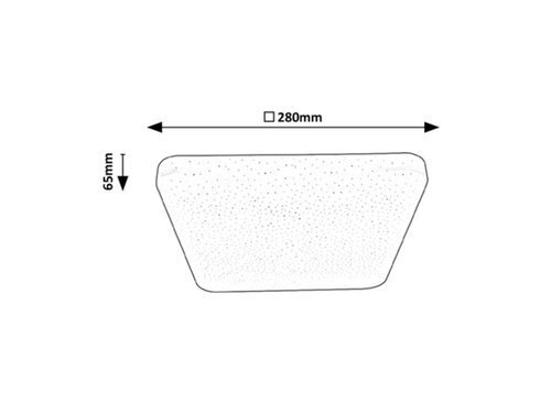 PLAFON LED BIAŁY KWADRATOWY 12W BARWA NEUTRALNA 4000K RABALUX 3072 LUCAS