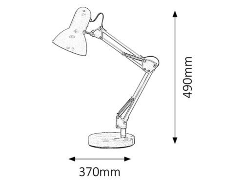 LAMPKA BIURKOWA BIAŁA RABALUX 4211 SAMSON