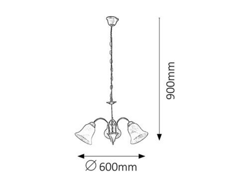 LAMPA WISZĄCA KLASYCZNA SATYNA RABALUX 7363 FRANCESCA