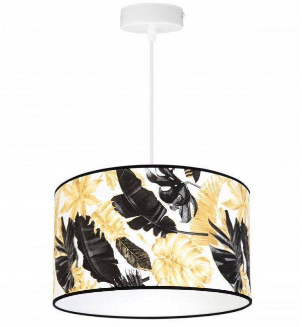 Lampa abażur wzór kwiaty - GOLD FLOWERS 2301/1/35