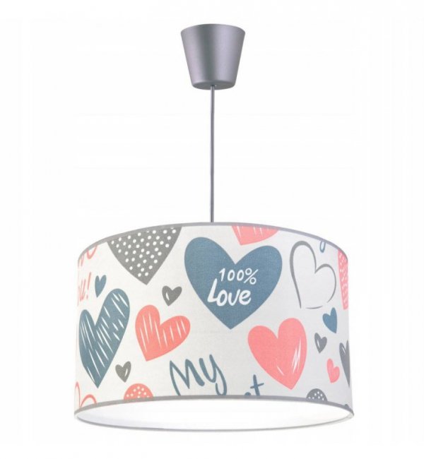 Lampa abażur dziecięca - ORANGE HEART 2290/1/35