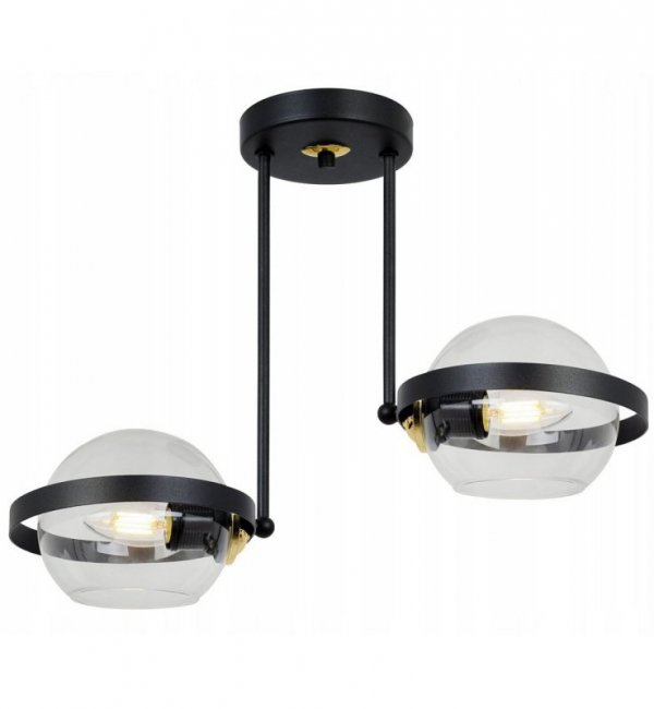 Lampa wisząca ze szklanymi kloszami - RING 2340/2/B LIGHT HOME