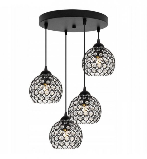 Lampa wisząca ze szklanymi kloszami - CRYSTAL 2220/4/OW LIGHT HOME