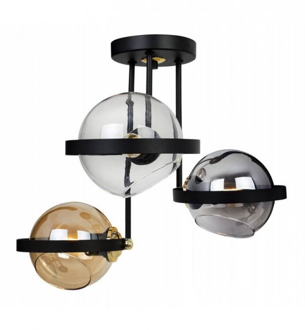 Lampa sufitowa ze szklanymi kloszami - RING 2340/3/MIX LIGHT HOME