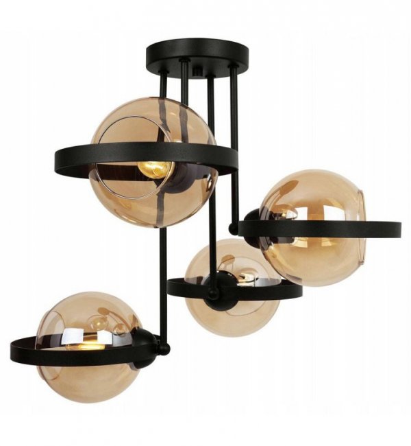 Lampa sufitowa ze szklanymi kloszami - RING HAGA 2345/4/M LIGHT HOME