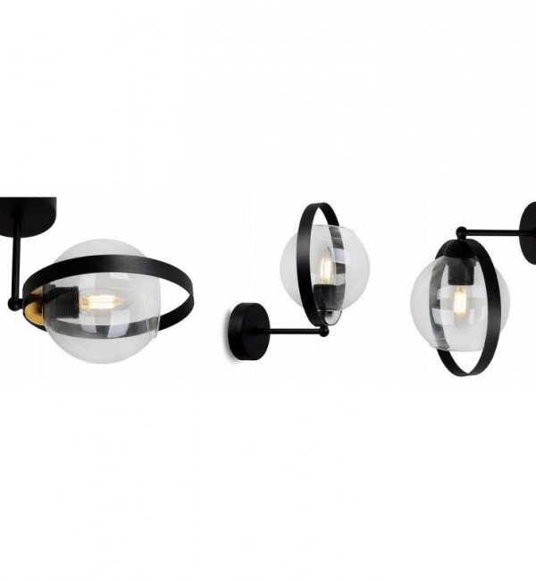 Kinkiet nowoczesny - RING HAGA 2345/K/B LIGHT HOME