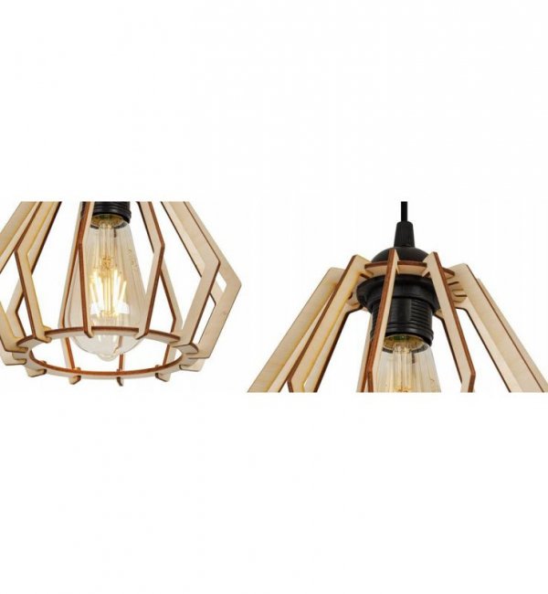 Zwis wiszący pojedynczy dekoracyjny - SPIDER TIMBER 2360/1 LIGHT HOME