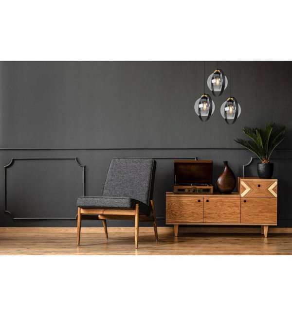 Lampa sufitowa ze szklanymi kloszami - RING HAGA 2346/3/OW/G LIGHT HOME
