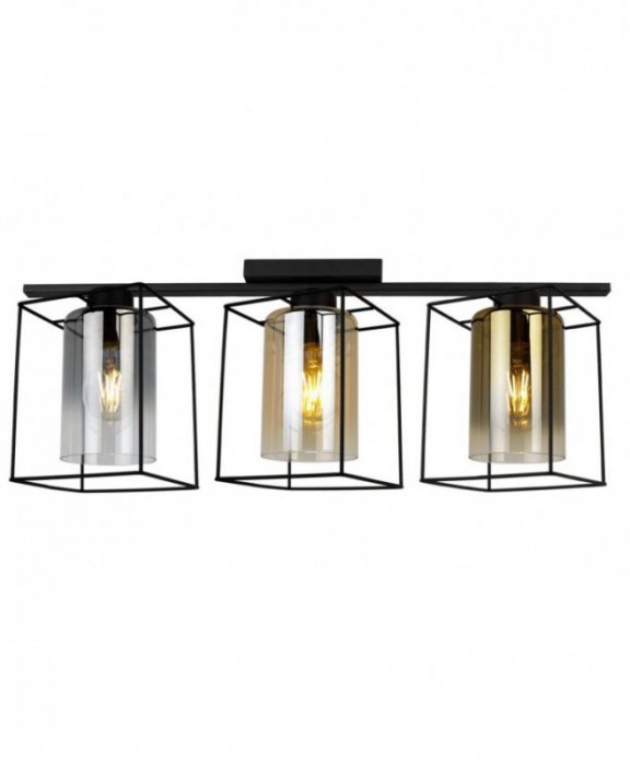 Lampa sufitowa ze szklanymi kloszami - HELLA CAGE 2365/3/MIX LIGHT HOME