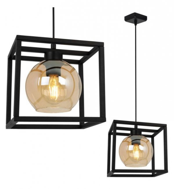Lampa 1-płomienna LOFT  - HAGA CAGE 2370/1/M LIGHT HOME