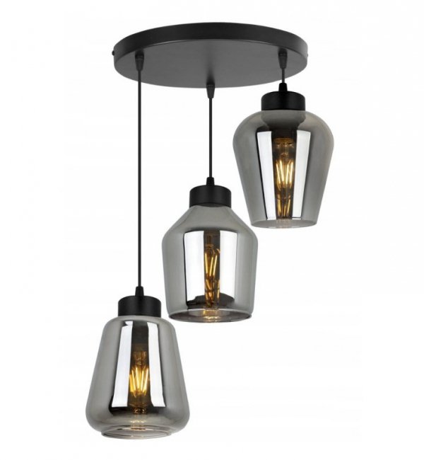 Lampa wisząca ze szklanymi kloszami - RIJEKA 2383/3/OW/G LIGHT HOME