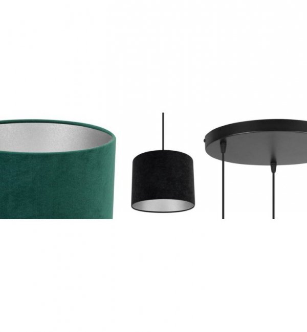 Lampa abażur materiałowa - MEDIOLAN 2360/3OW/C LIGHT HOME