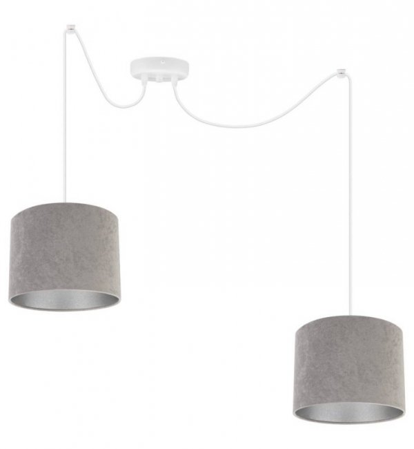 Lampa abażur materiałowa - SPIDER MEDIOLAN 2360/2/C LIGHT HOME