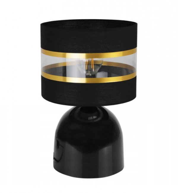 Lampa stołowa Elegance Gold, abażur, metal, lampka nocna LIGHT HOME