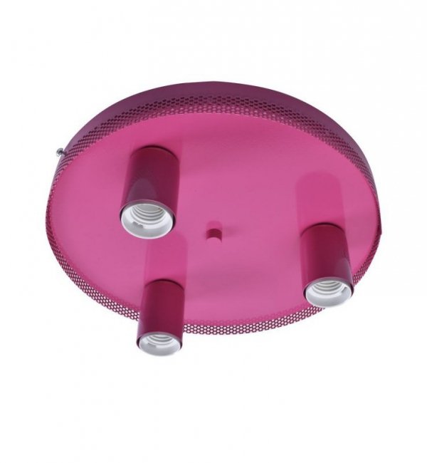 Lampa sufitowa plafon STAR, w kolorze różowym, dziecięca, do sypialni, potrójna
