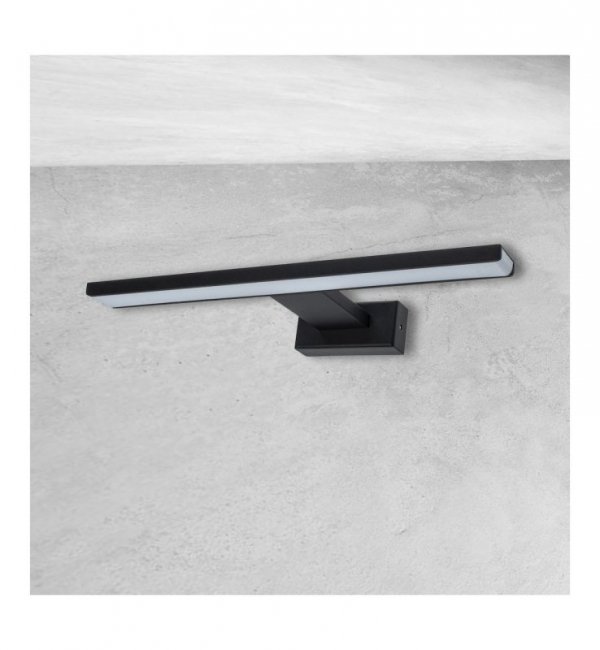 Kinkiet LED lampa ścienna nad lustro SHINE, czarny, 30cm do łazienki, przedpokoju