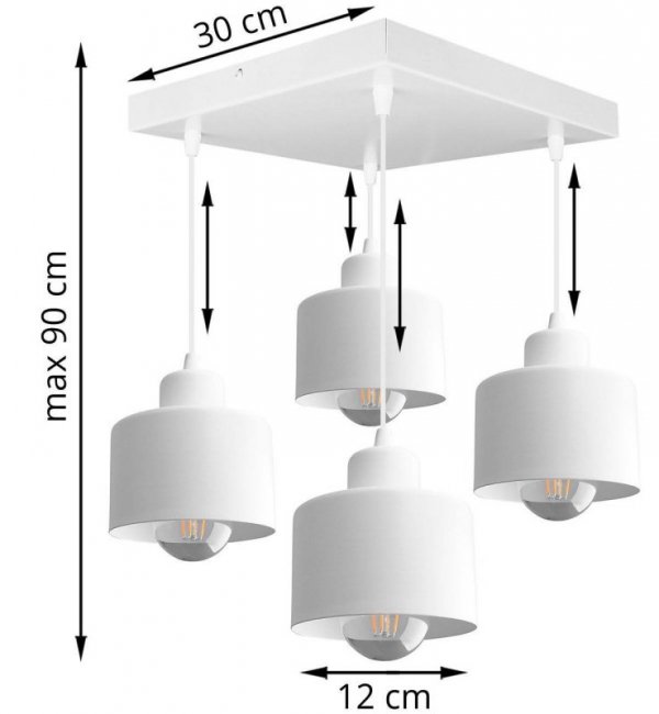 Lampa wisząca nowoczesna - PATTAYA 2102/4KP