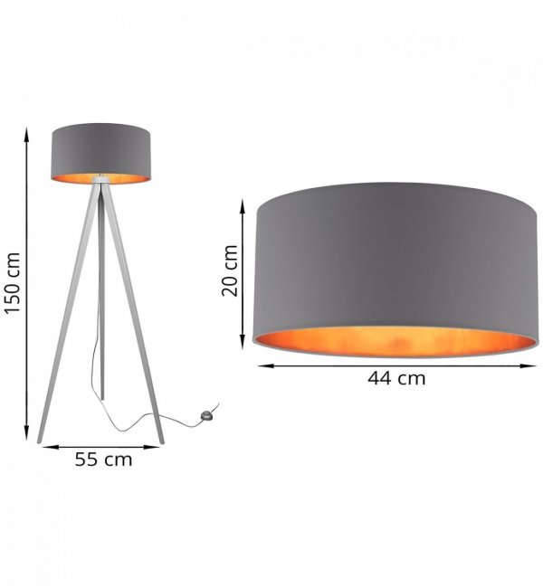 Lampa abażur materiałowa - SHADE 2085/T/44