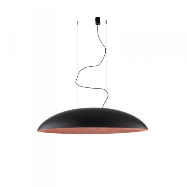 NOWODVORSKI 10322 CANOE BLACK/COPPER LAMPA WISZĄCA CZARNA MIEDZIANA DUŻA KOPUŁA