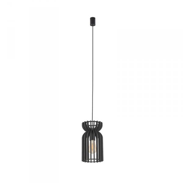 NOWODVORSKI LAMPA WISZĄCA DREWNIANA CZARNA KYMI BLACK B 10574