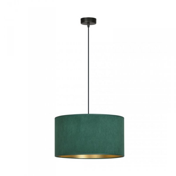 LAMPA CZARNA Z ABAŻUREM BUTELKOWA ZIELEŃ EMIBIG HILDE 1 BL GREEN