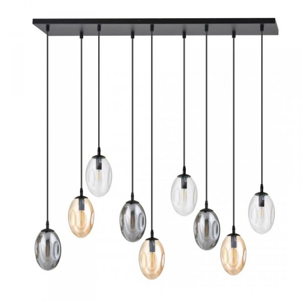 LAMPA WISZĄCA SZKLANA NAD STÓŁ DO SALONU JADALNI EMIBIG ASTRAL 9 BL MIX