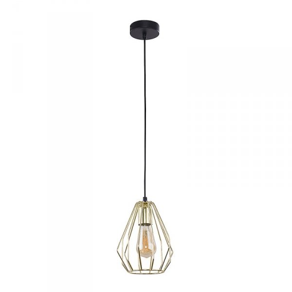 TK LIGHTING BRYLANT GOLD 2787 LAMPA WISZĄCA CZARNA DRUCIANA ZŁOTA