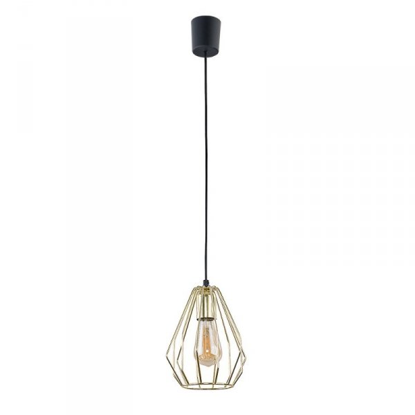 TK LIGHTING BRYLANT GOLD 2787 LAMPA WISZĄCA CZARNA DRUCIANA ZŁOTA