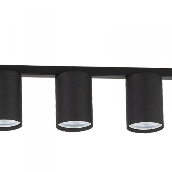 TK LIGHTING LOGAN BLACK LAMPA SUFITOWA 4 PŁ