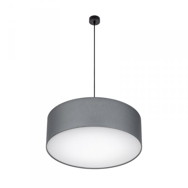TK LIGHTING RONDO 4858 GRAFIT LAMPA WISZĄCA GRAFITOWY SZARY ABAŻUR 60CM
