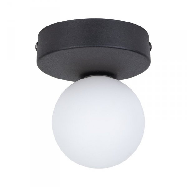 TK LIGHTING BIANCA BLACK 5681 LAMPA SUFITOWA PLAFON CZARNY SZKLANA KULA MLECZNA BIAŁATK LIGHTING BIANCA BLACK 5681 LAMPA SUFITOWA PLAFON CZARNY SZKLANA KULA MLECZNA BIAŁA