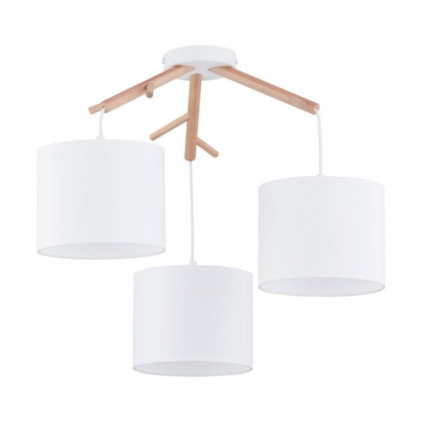 TK LIGHTING ALBERO WHITE LAMPA WISZĄCA 3 PŁ