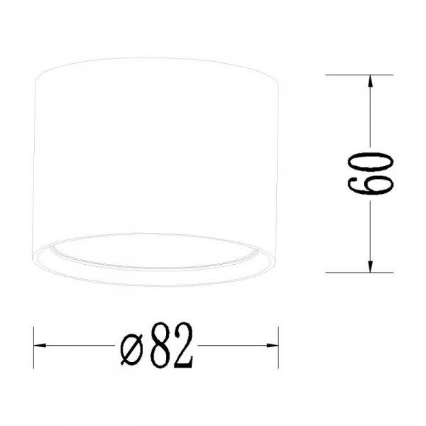 Kendal Oprawa natynkowa 1 x GX53 biała LP-6331/1SM GX53 WH