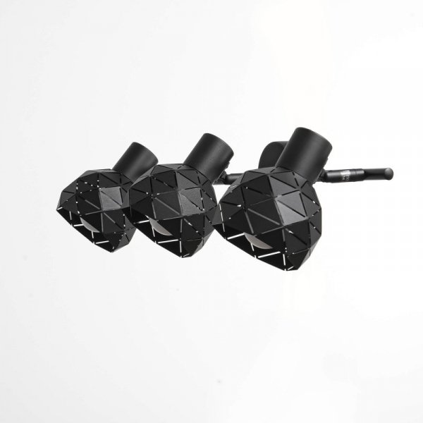 KINKIET PLAFON SPOT REFLEKTOR CZARNY DEKORACYJNY REGULOWANY LIGHT PRESTIGE REUS LP-8069/3WS BK