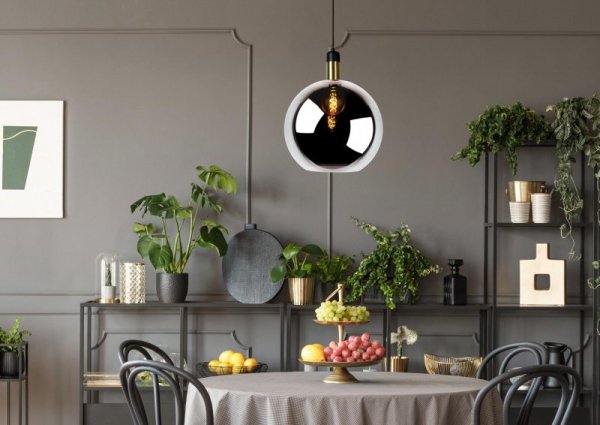 LAMPA WISZĄCA SZKLANA KULA DO KUCHNI SYPIALNI JADALNI LUCIDE JULIUS 34438/40/65