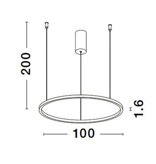 LAMPA WISZĄCA KOŁO RING OBRĘCZ LED NOWOCZESNA DO KUCHNI JADALNI SALONU LUCES EXCLUSIVAS TOLUCA LE42785
