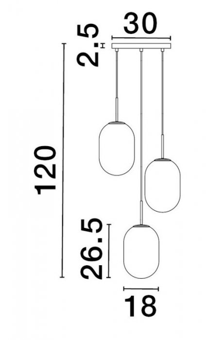 LAMPA WISZĄCA MOSIĄDZ ZŁOTA SZKLANA DO SALONU SYPIALNI KUCHNI JADALNI NAD STÓŁ LUCES EXCLUSIVAS ACUYO LE43358
