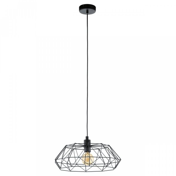 EGLO CARLTON 49487 LAMPA DRUCIANA CZARNA INDUSTRIALNA