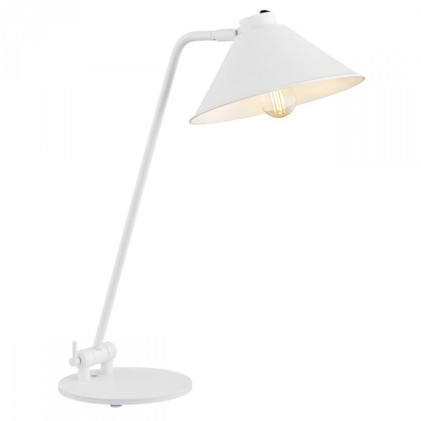 LAMPKA BIURKOWA BIAŁA INDUSTRIALNA LOFT ARGON GABIAN 4996