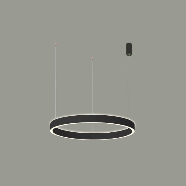 ITALUX BRASCO UP DOWN PND-56215D-060RPP-BK-3KS4K-TRDIMM LAMPA WISZĄCA CZARNA KOŁO RING OBRĘCZ LED 60CM