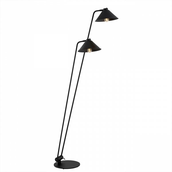 LAMPA PODŁOGOWA STOJĄCA INDUSTRIALNA CZARNA METALOWA LOFT ARGON GABIAN 7075
