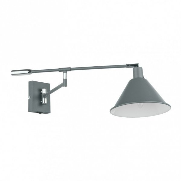 ITALUX TRINITY MB-402721-IT GR LAMPA KINKIET NOWOCZESNY REGULOWANY GRAFITOWY  DO SYPIALNI 