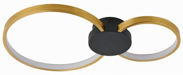 REALITY CONDIDA 641102-30 PLAFON LAMPA CZARNO ZŁOTA KOŁA LED OBRĘCZE RINGI