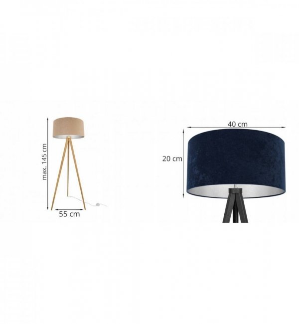 Lampa podłogowa  - MEDIOLAN 2360/40/TS/C LIGHT HOME