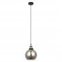 ITALUX CARDENA MDM-4330/1 GD+SG LAMPA WISZĄCA NOWOCZESNA CZARNO ZŁOTA SZKLANY DYMIONY KLOSZ 